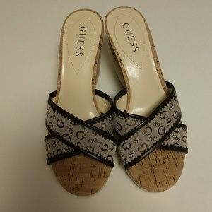 NWOT Guess Wedge Sandals